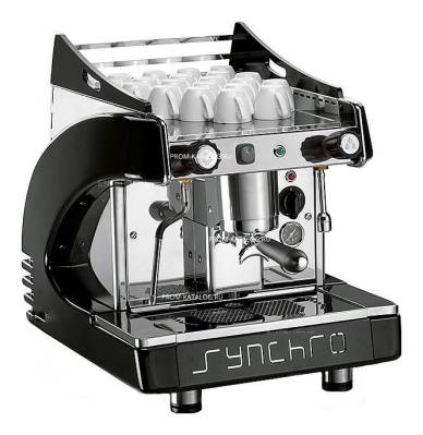 Кофемашина Royal Synchro 1GR Semiautomatic Boiler 4LT Vibration pump серебристая