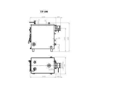 Напольный твердотопливный котел Траян ТР-100-2КТ