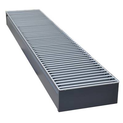 Внутрипольный конвектор длиной 30 см - 1 м КЗТО Бриз 200x120x800